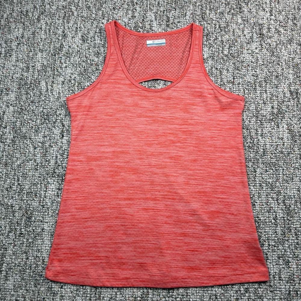 Columbia Tank Top Womens Small Racerback Scoop Neck Hiking Outdoors Pink
